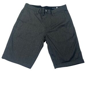 Volcom Chino Shorts Mens 30‎ Gray Stretch Heathered Skater Casual Grunge Punk